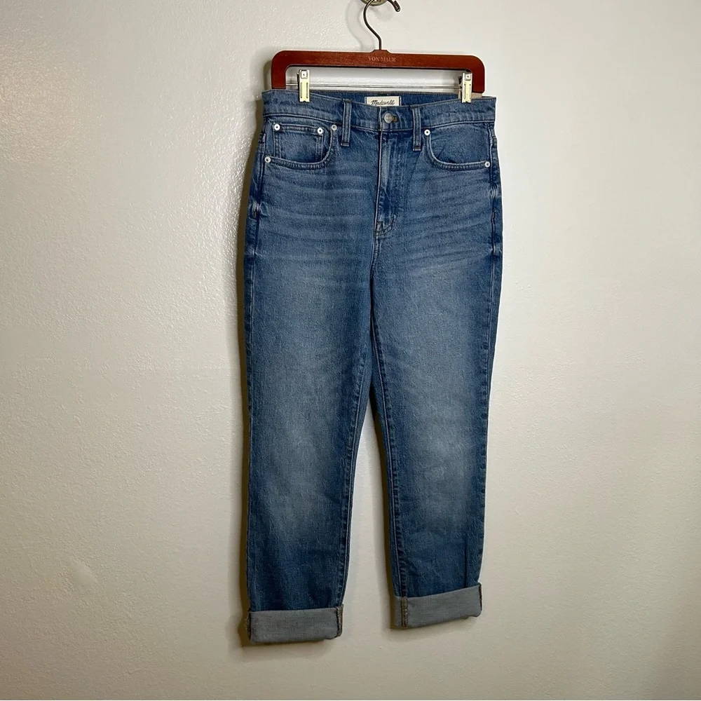 NWT Madewell The High Rise Slim Boyjean 26